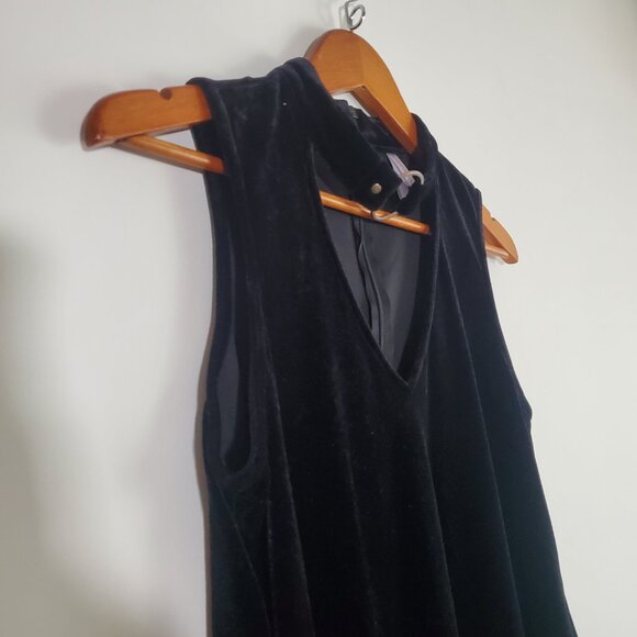 No Boundaries Mini Dress Small Black Velvet Goth Grunge Vampire Whimsigoth - Picture 4 of 13